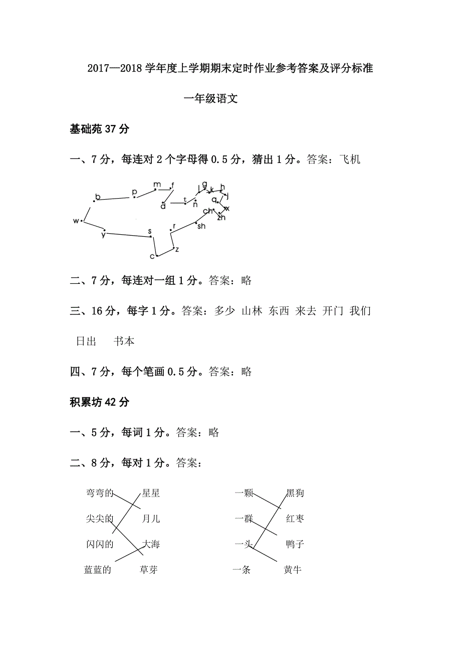 2017寒假试题答案_第1页