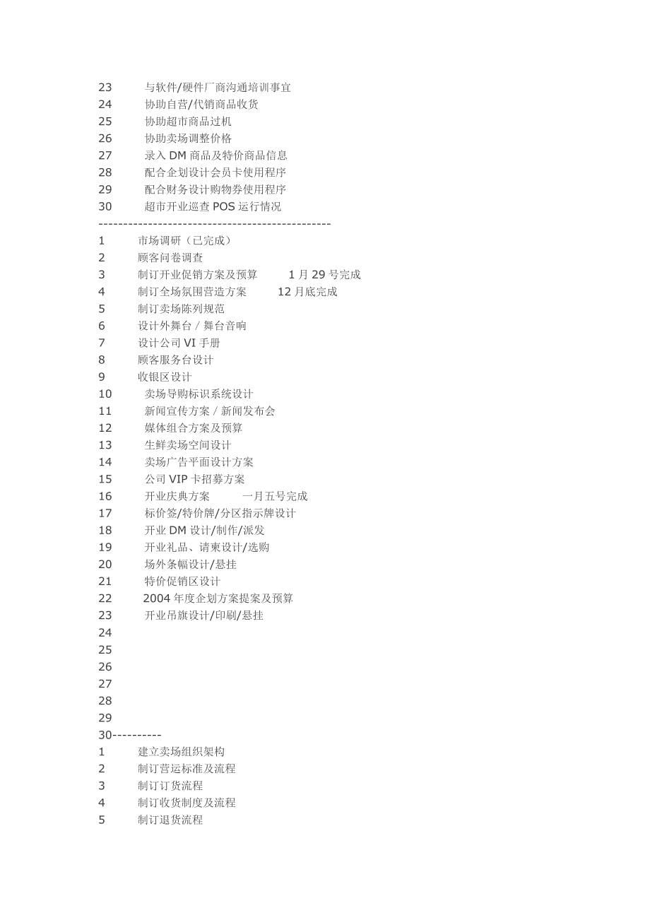 平方米的超市开店筹备计划书_第5页