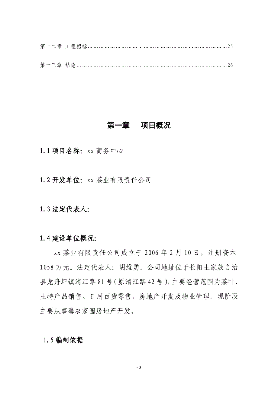 关于商务中心楼盘建设项目可研报告_第3页