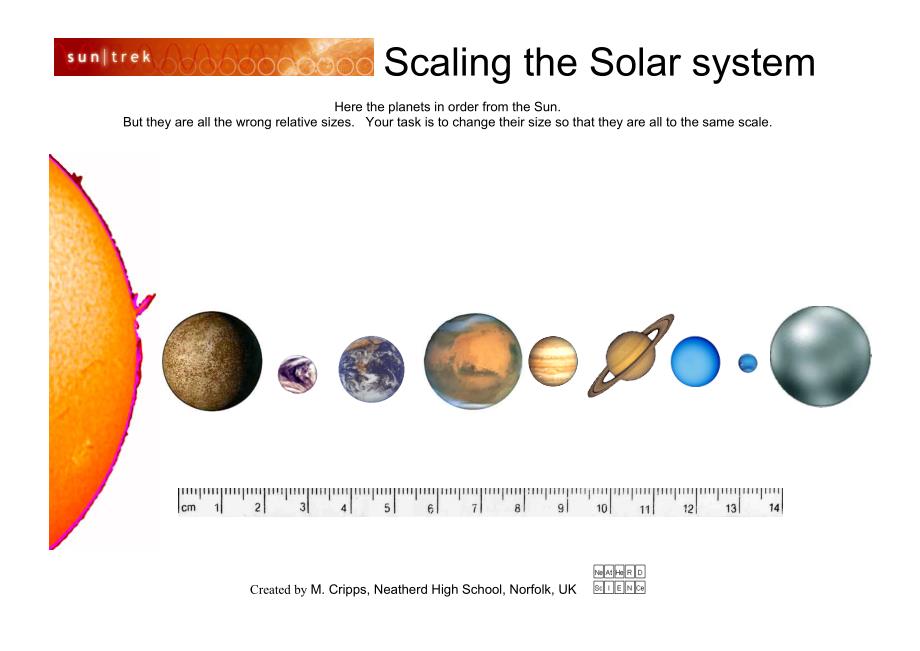 scaling the solar system - suntrek缩放的太阳能系统suntrek_第1页