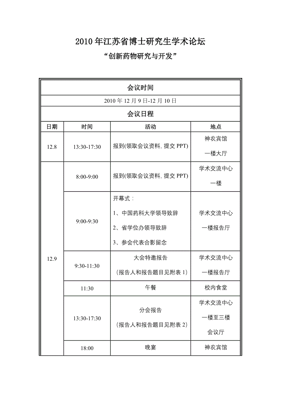 2010年江苏省博士研究生学术论坛_第1页