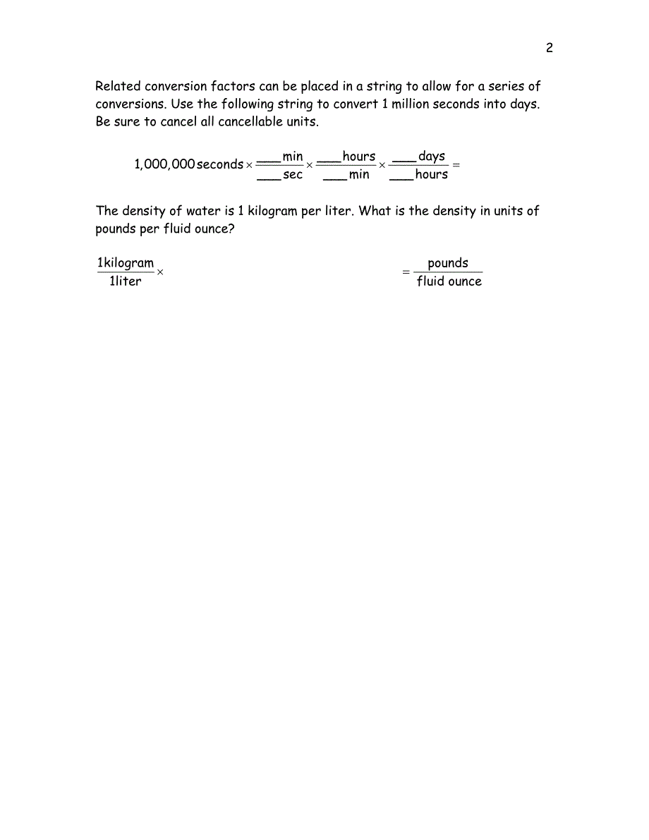 unit conversion - chemeketa faculty：单位转换- chemeketa学院_第2页