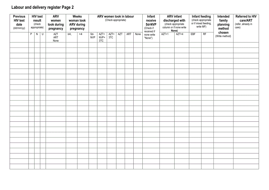 labour and delivery register page 1劳动和交付注册1页_第2页