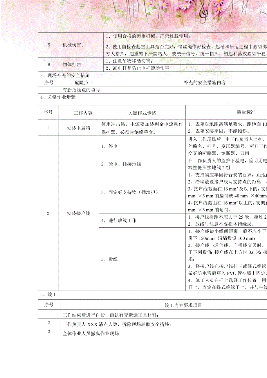 低压接户线、表箱安装作业指导卡_第3页