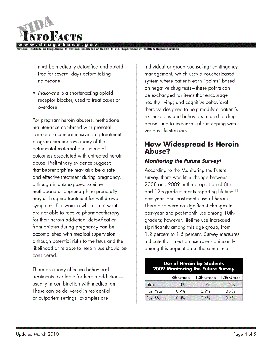 2010-美国国立药物滥用研究中心介绍海洛因_第4页