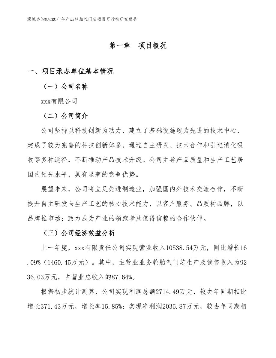 年产xx轮胎气门芯项目可行性研究报告_第3页