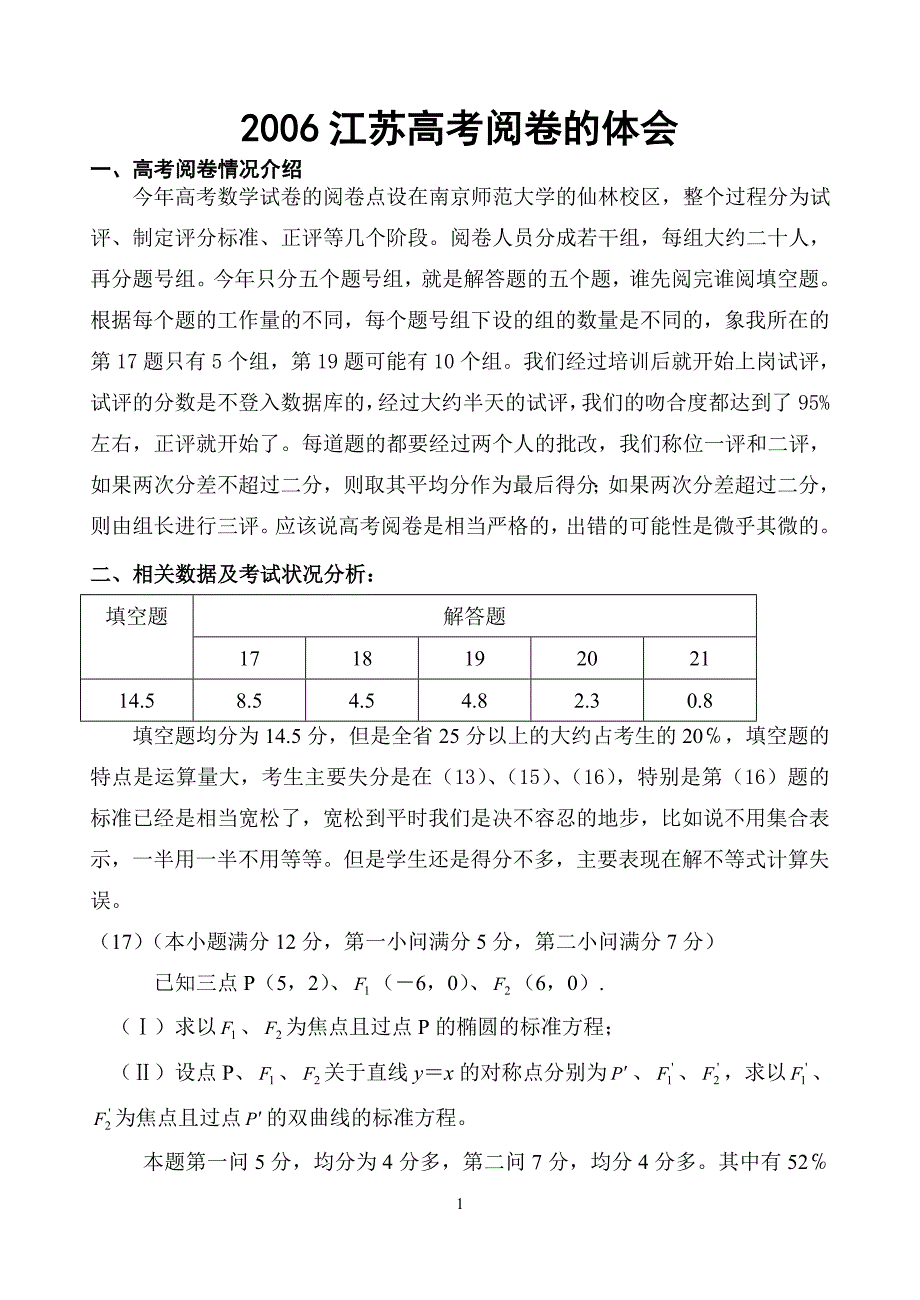 2006江苏高考阅卷的体会_第1页