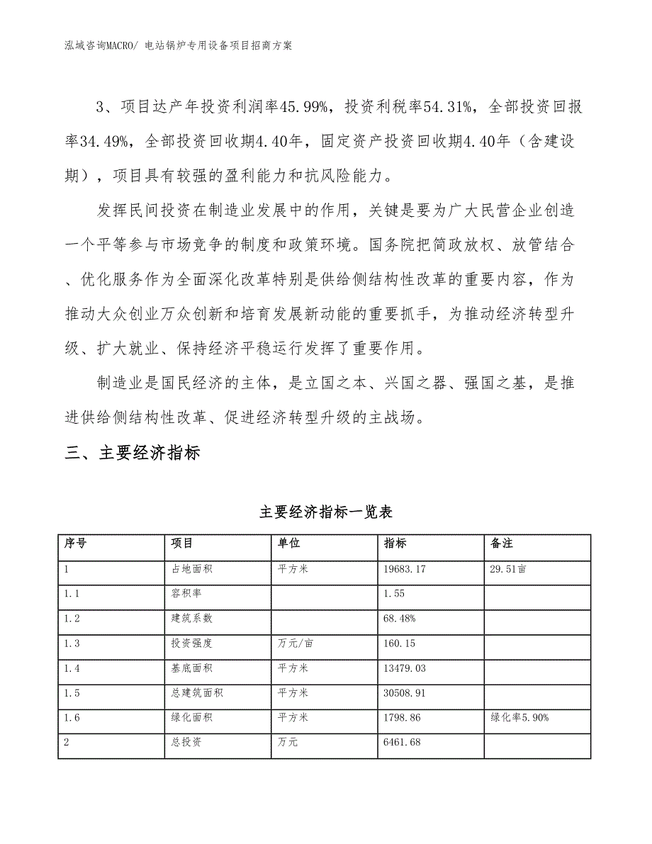 xxx工业示范区电站锅炉专用设备项目招商_第4页