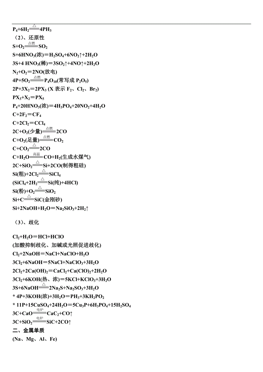 高中化学方程式_化学重要知识点归纳_第2页