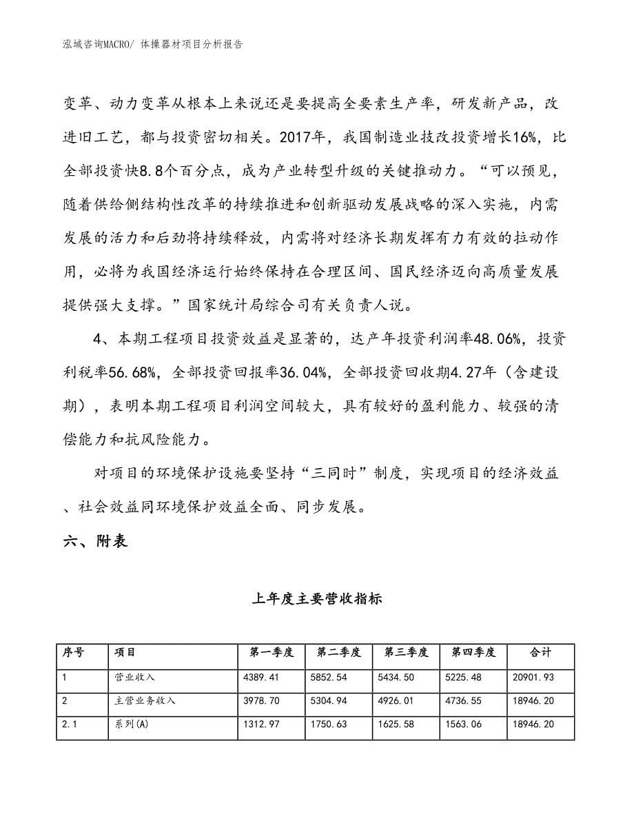 体操器材项目分析报告_第5页