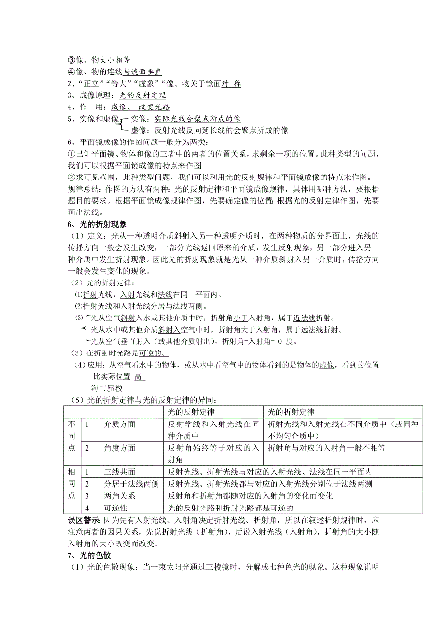 第四章 光现象知识点归纳.doc_第3页