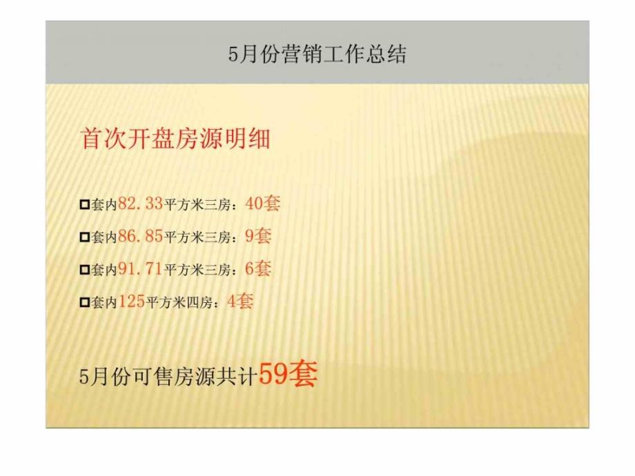 2012年重庆南方苹果派小高层项目2期工作总结销售推广策划_第4页