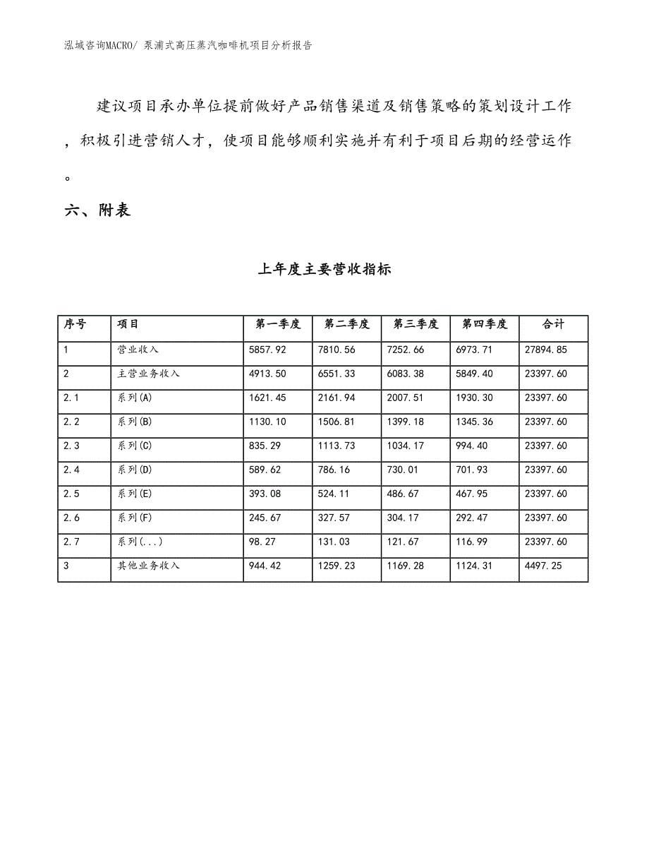 泵浦式高压蒸汽咖啡机项目分析报告_第5页