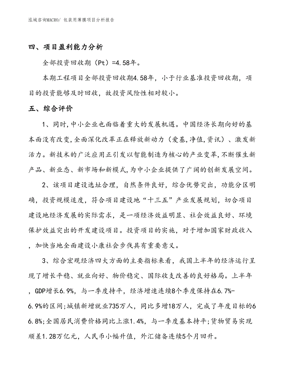 包装用薄膜项目分析报告_第4页