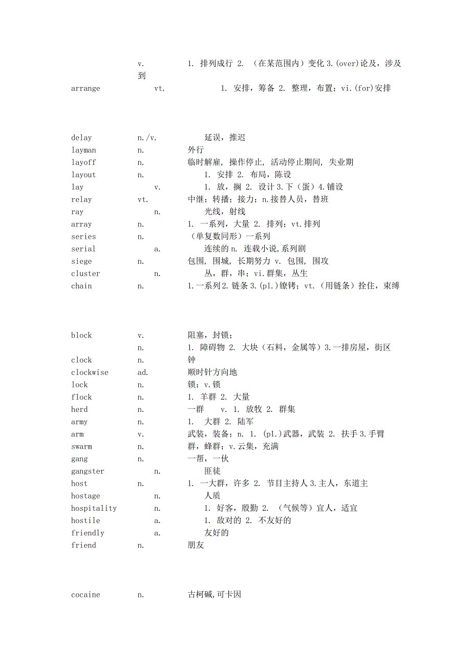 李剑考研英语相似易混单词-对比记忆第8天_第3页