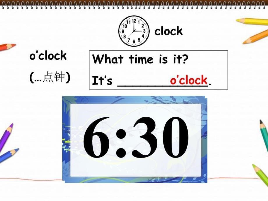 【人教pep版】英语四下：Unit 2《What time is it》（A Let’s talk）2_第5页