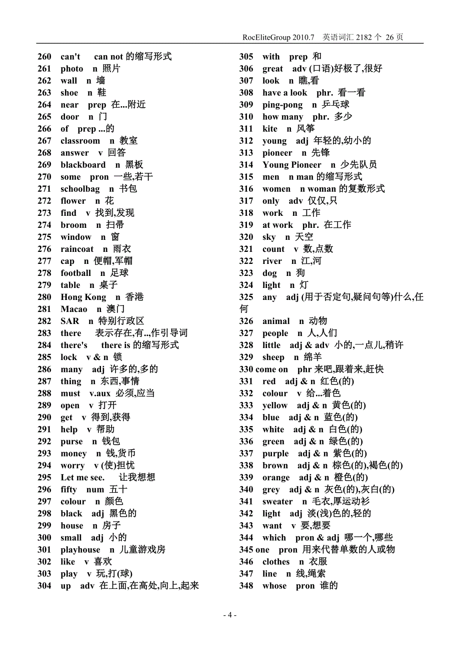 初中英语单词表(2011最新修订)_第4页