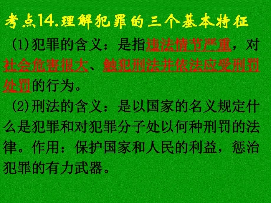 2013中考考点13—15一般违法与犯罪_第5页