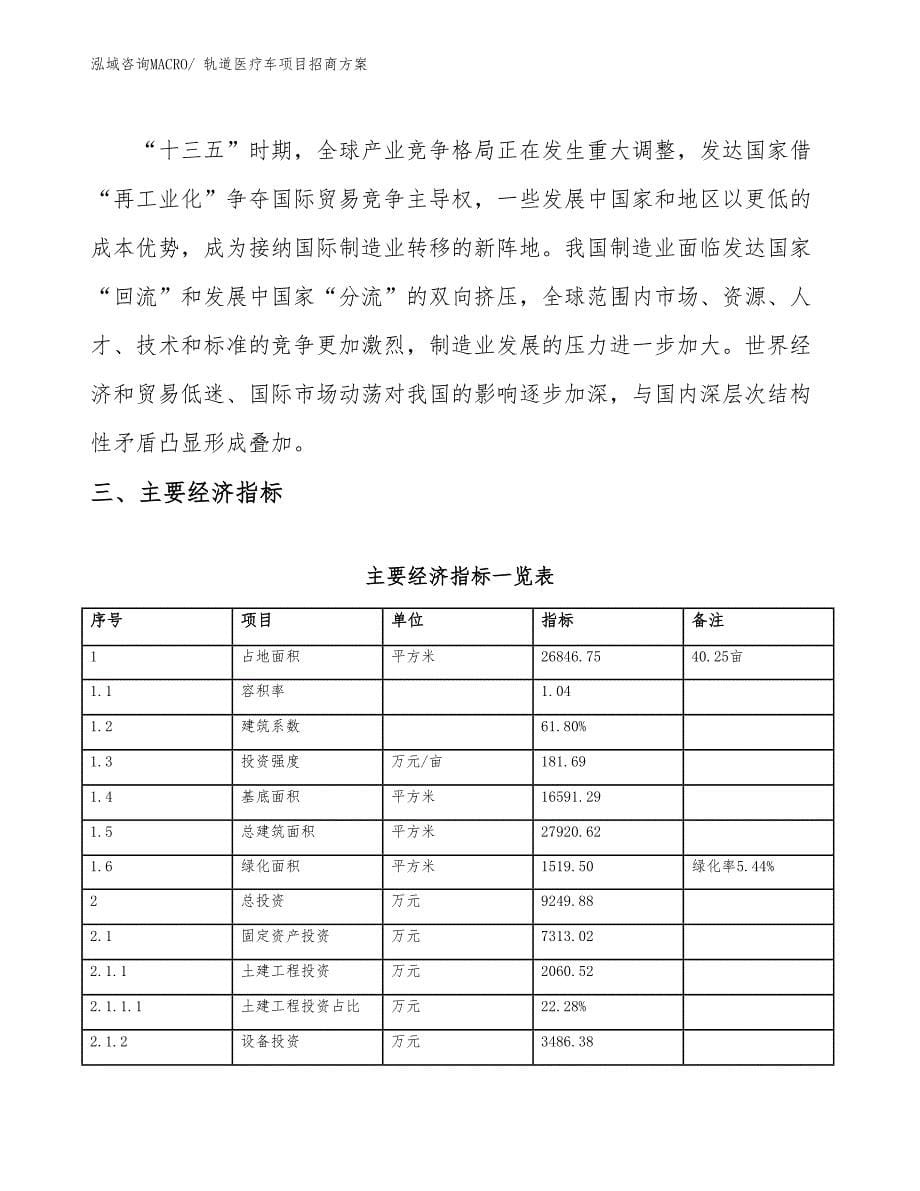 xxx高新技术产业开发区轨道医疗车项目招商_第5页