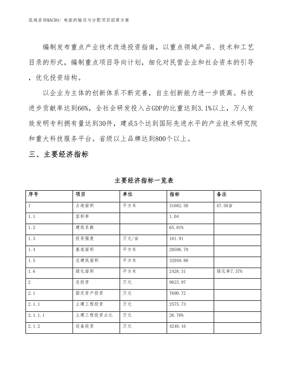 xxx工业新城电能的输送与分配项目招商方案_第4页