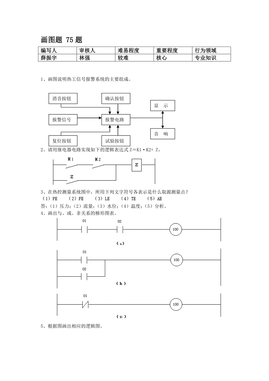 程保班技术题库（画图题）_第1页