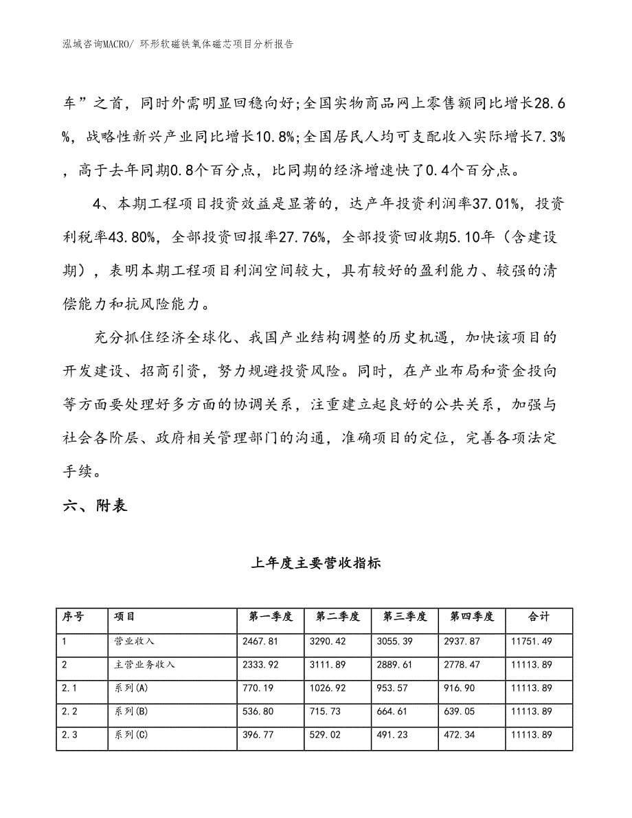 环形软磁铁氧体磁芯项目分析报告_第5页