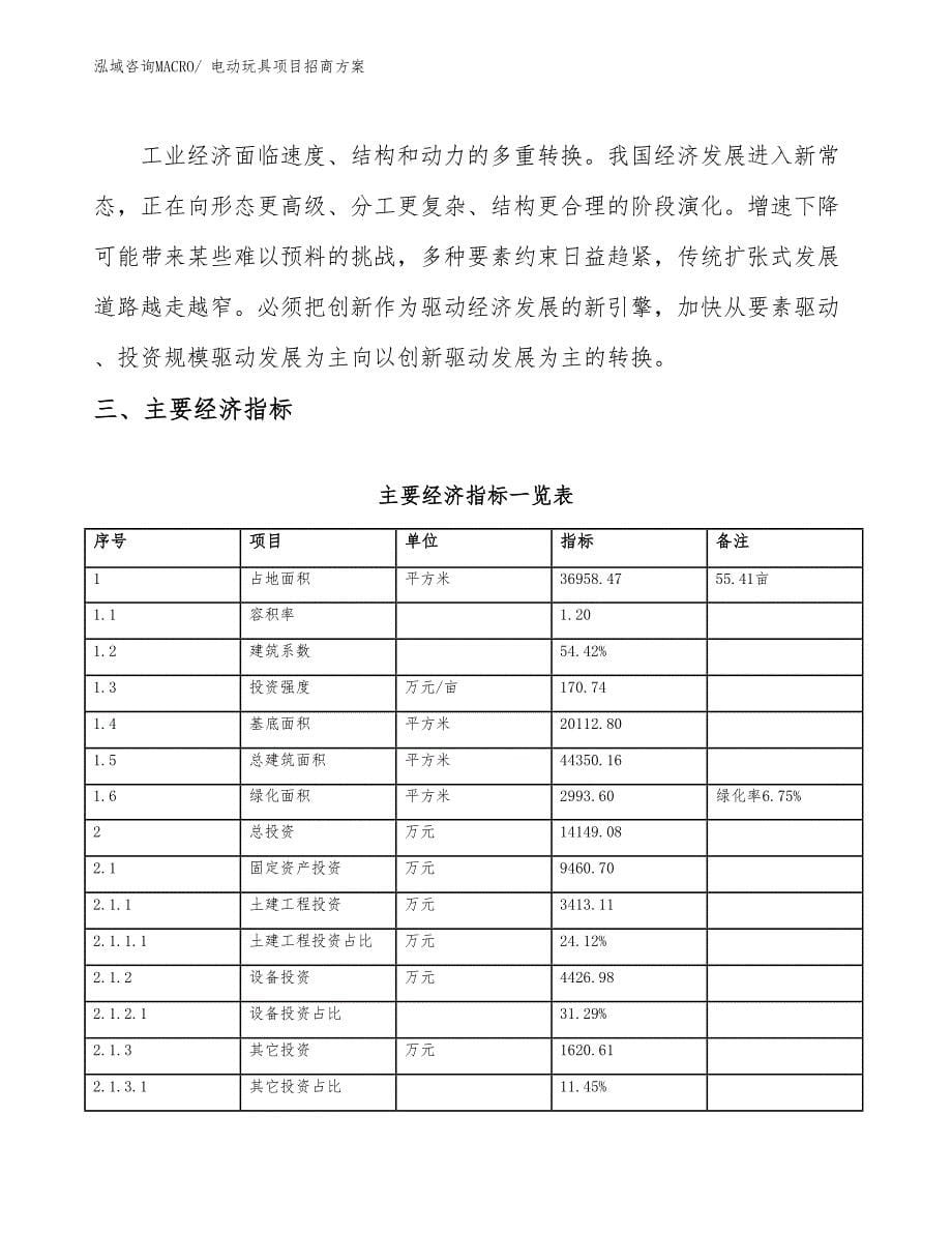 xxx经济新区电动玩具项目招商_第5页