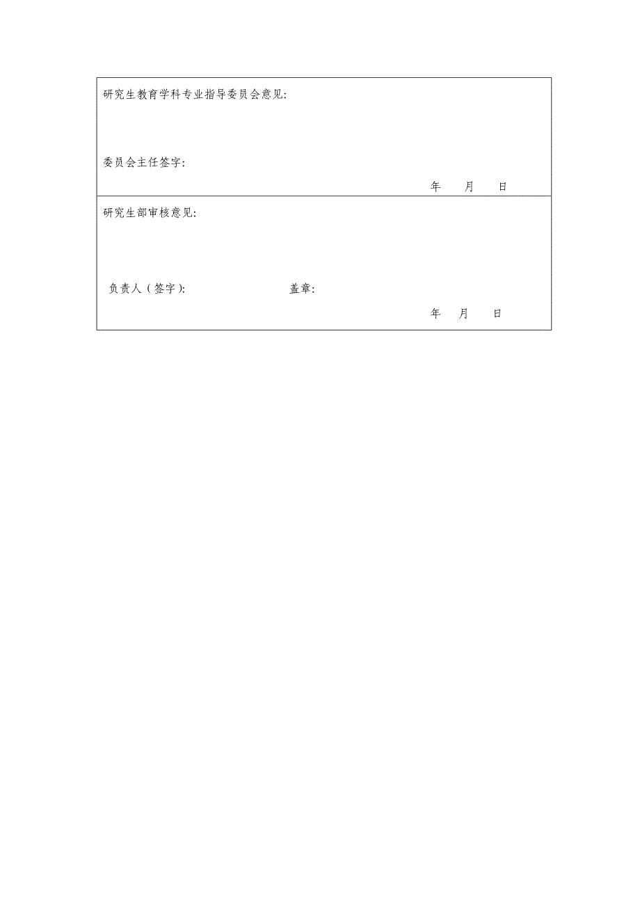 温州医学院研究生中期考核表_第5页