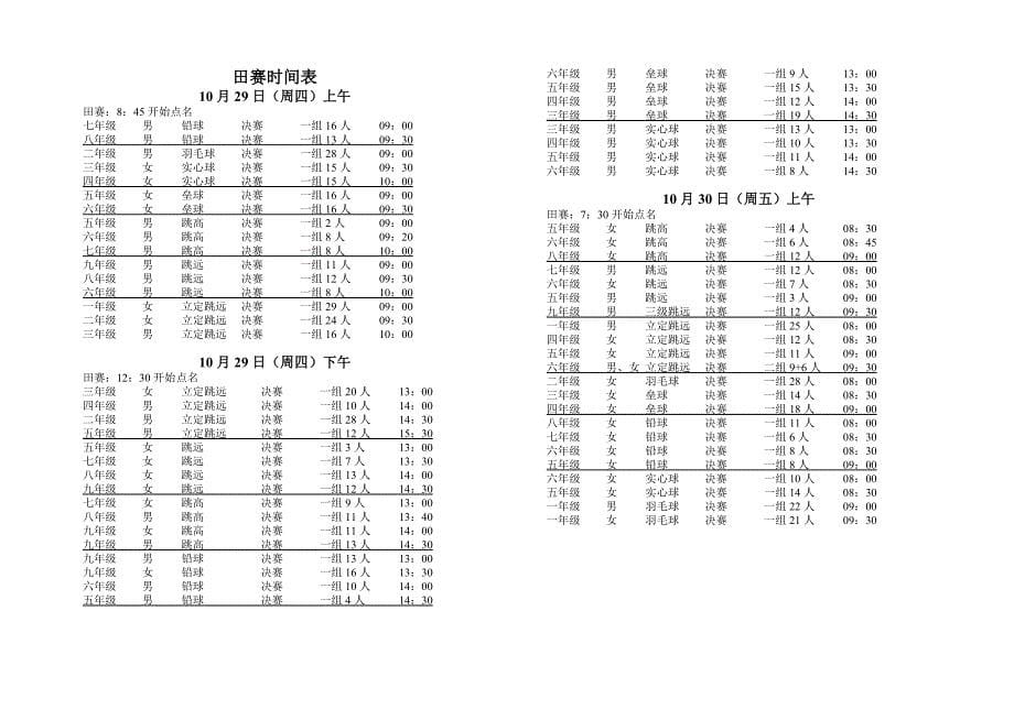 奉贤区华亭学校第七届田径运动会_第5页