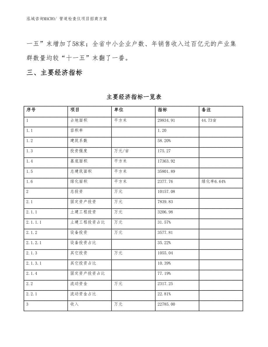 xxx经济新区管道检查仪项目招商_第5页