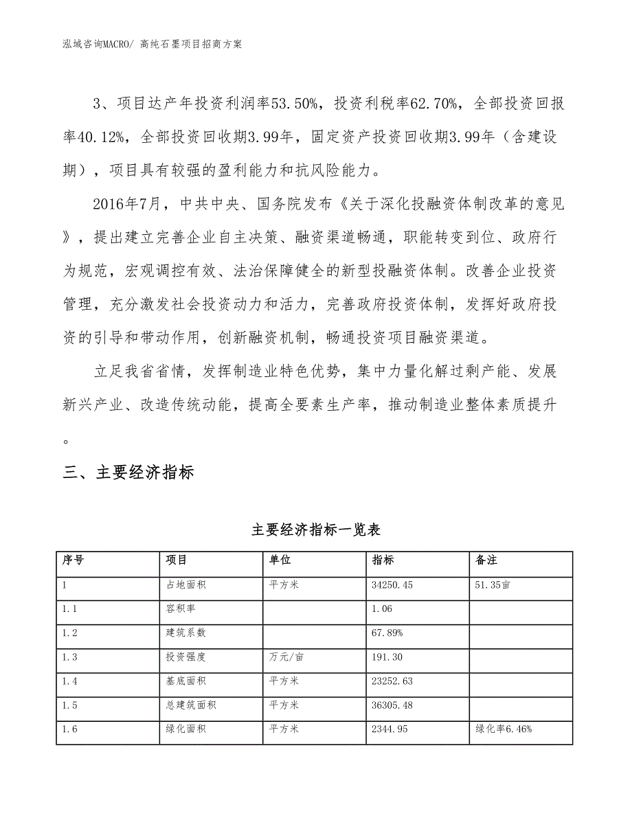 xxx工业园高纯石墨项目招商方案_第4页