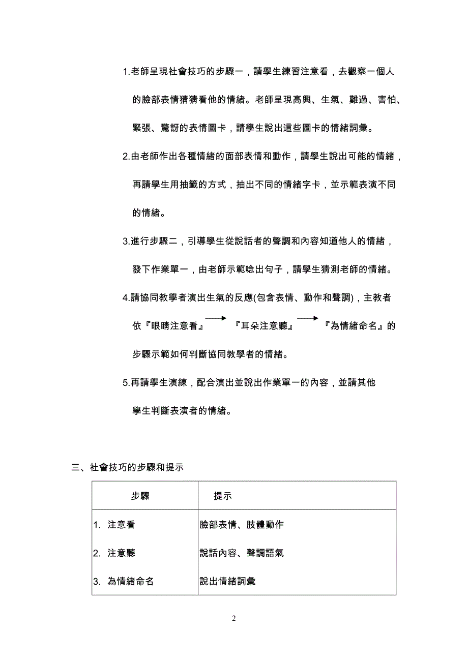 资源班社交技巧与人际关系课程_第2页