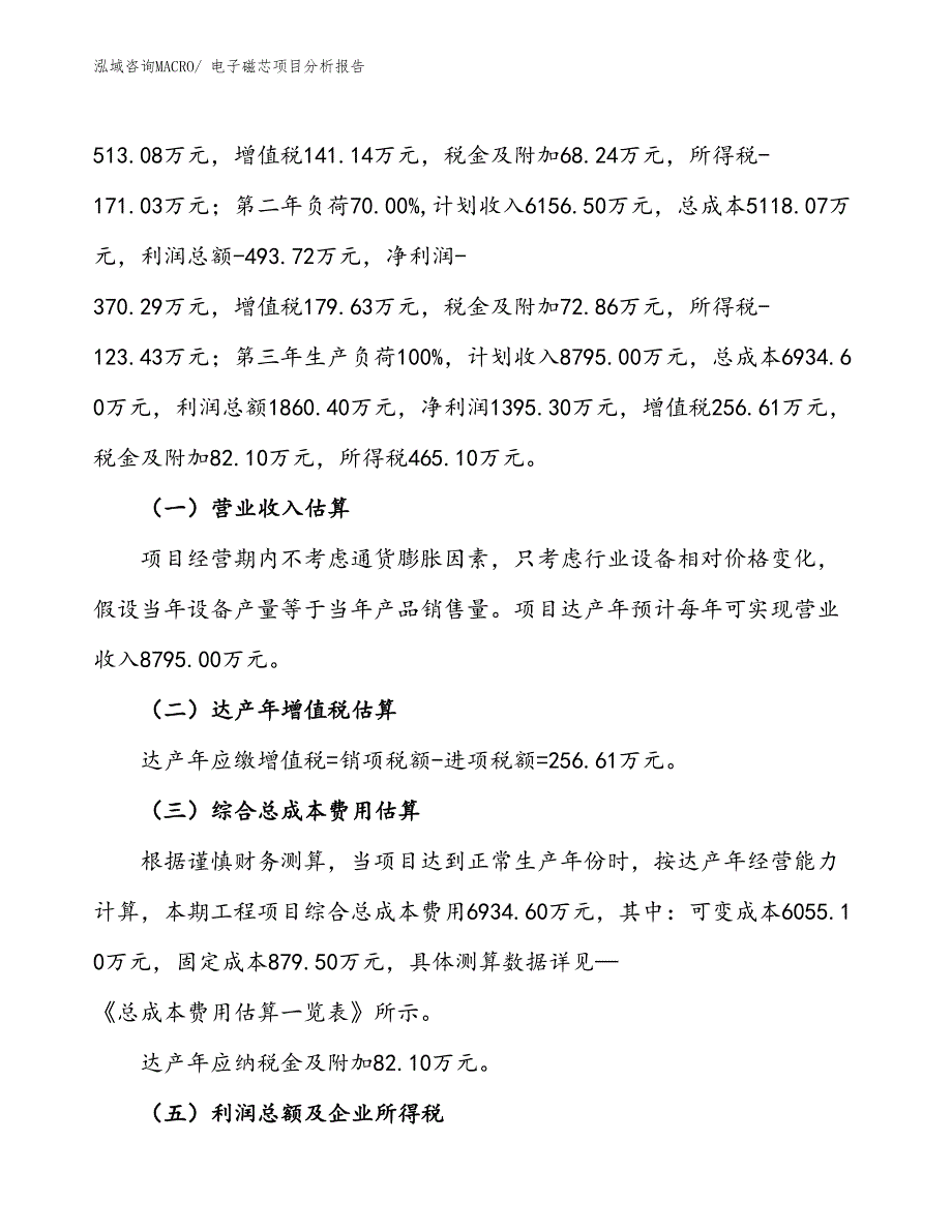 电子磁芯项目分析报告_第2页