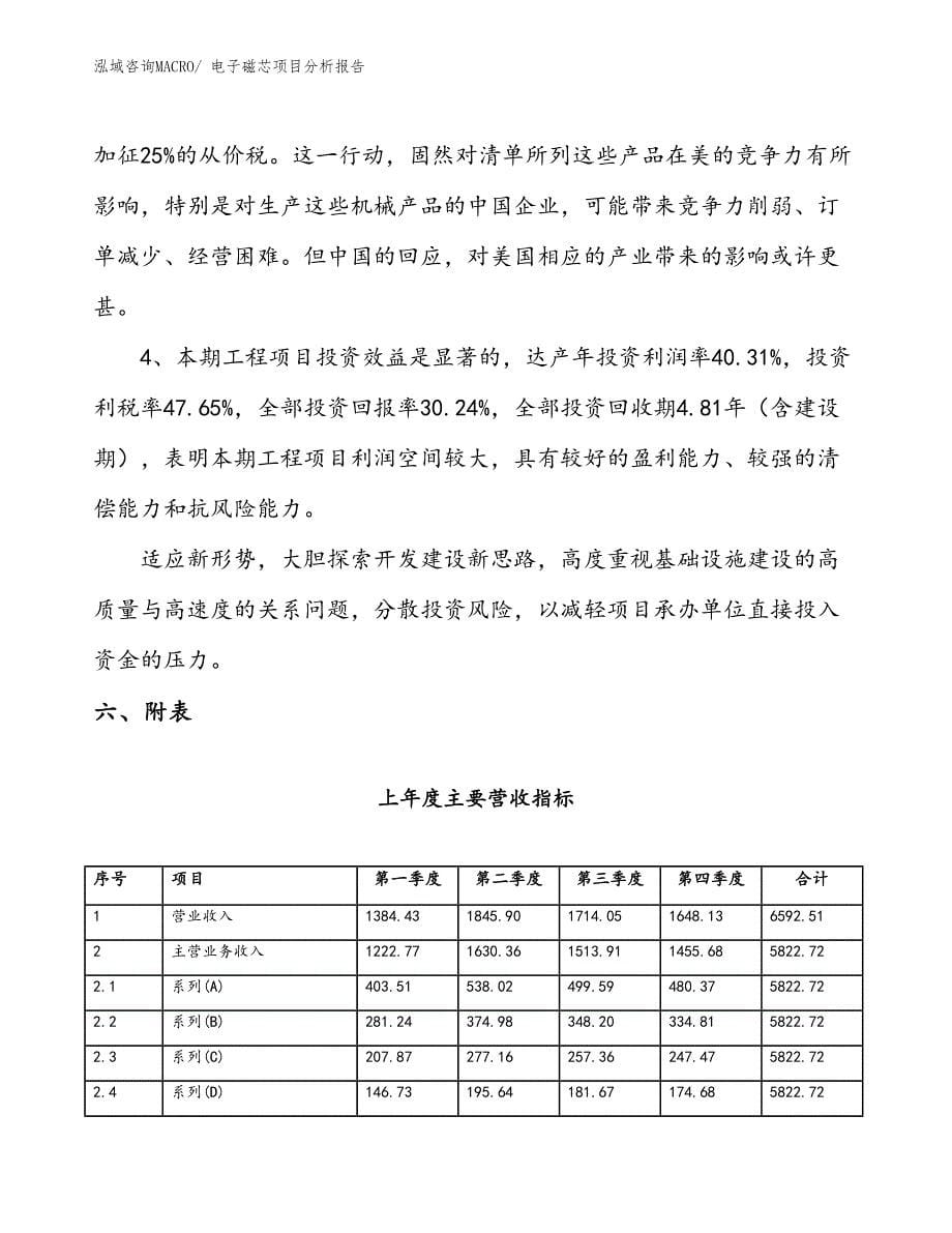 电子磁芯项目分析报告_第5页