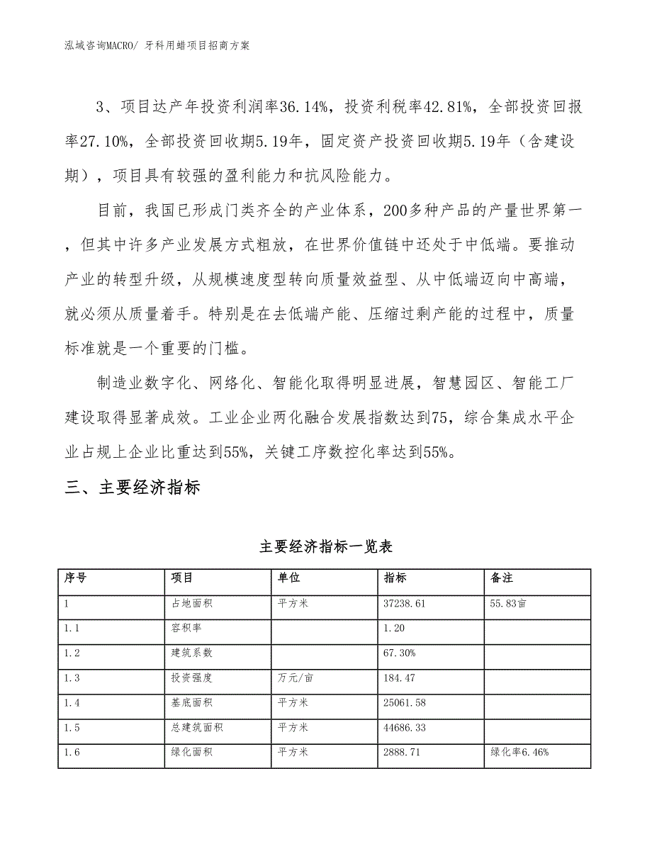 xxx产业园牙科用蜡项目招商方案_第4页