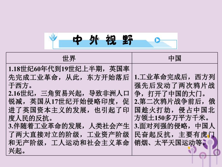 2018年中考历史总复习全程突破 第二部分 教材研析篇 模块5 世界近代史 主题2 近代社会的确立与动荡课件 北师大版_第4页