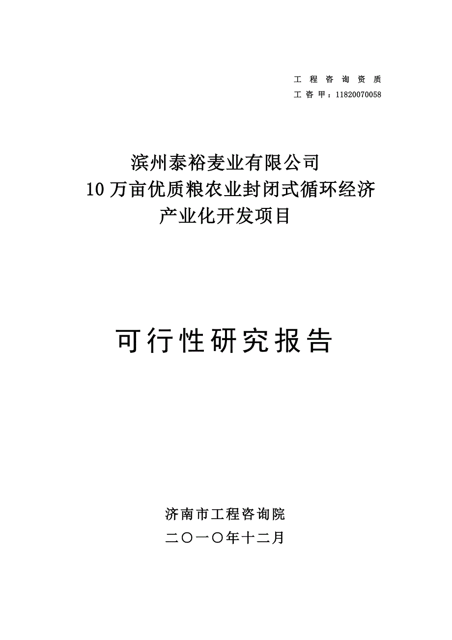 滨城循环经济可研报告_第1页