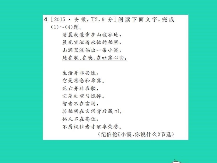 安徽省2019年中考语文 专题复习2 语文积累课件_第5页
