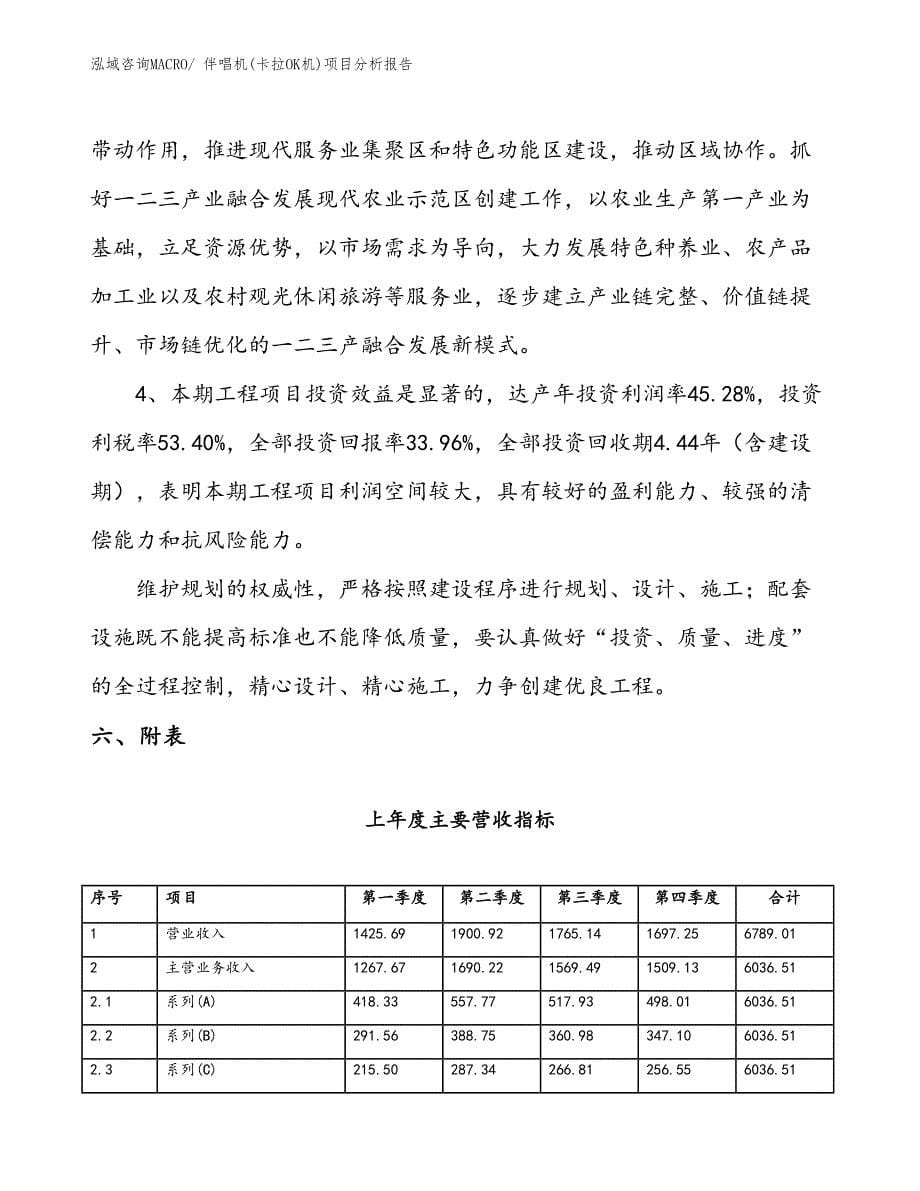 伴唱机(卡拉OK机)项目分析报告_第5页