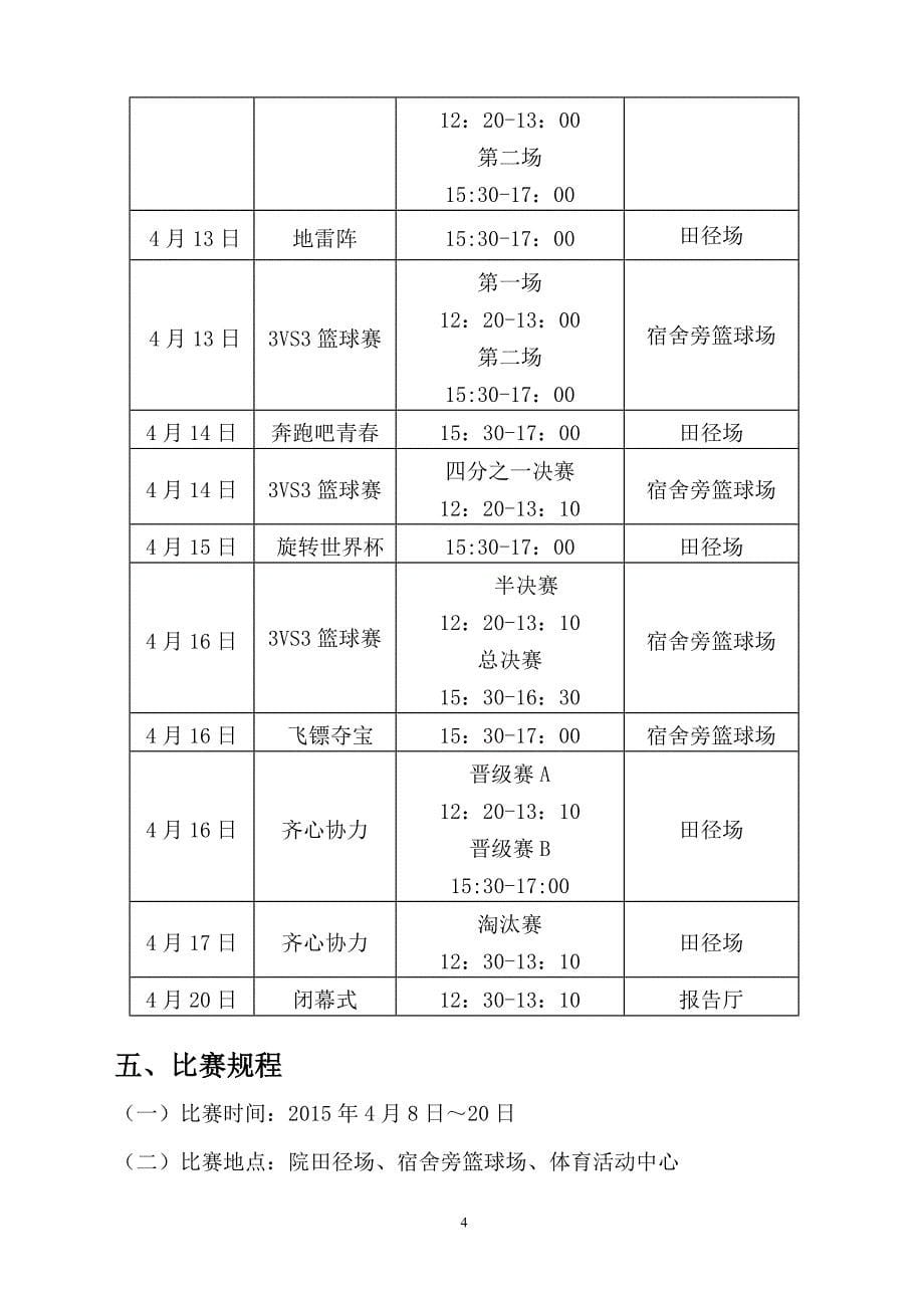 浙江邮电职业技术学院第九届体育风情节秩序册_第5页