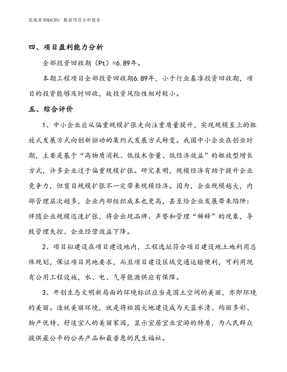 鞋面项目分析报告_第4页