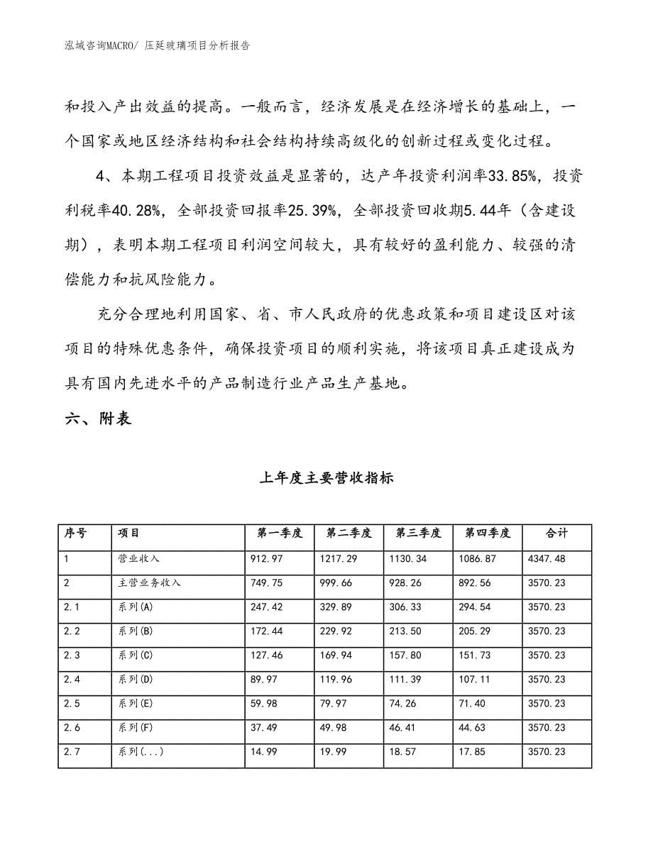 压延玻璃项目分析报告_第5页