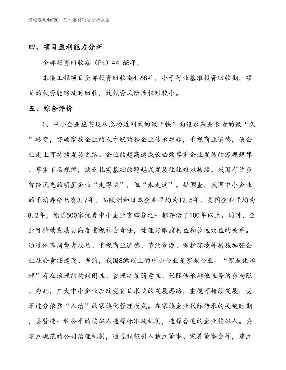 武术器材项目分析报告_第4页