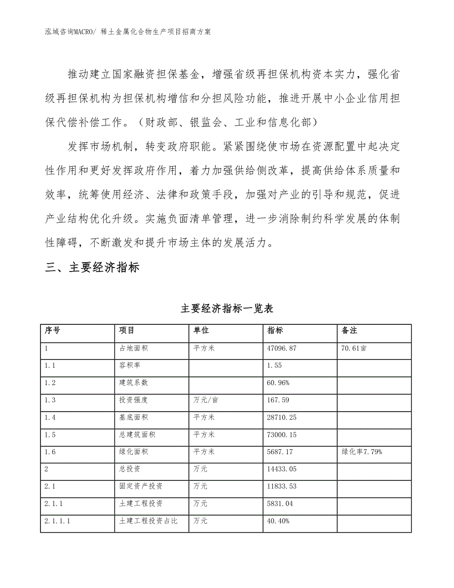 xxx经济开发区稀土金属化合物生产项目招商_第4页