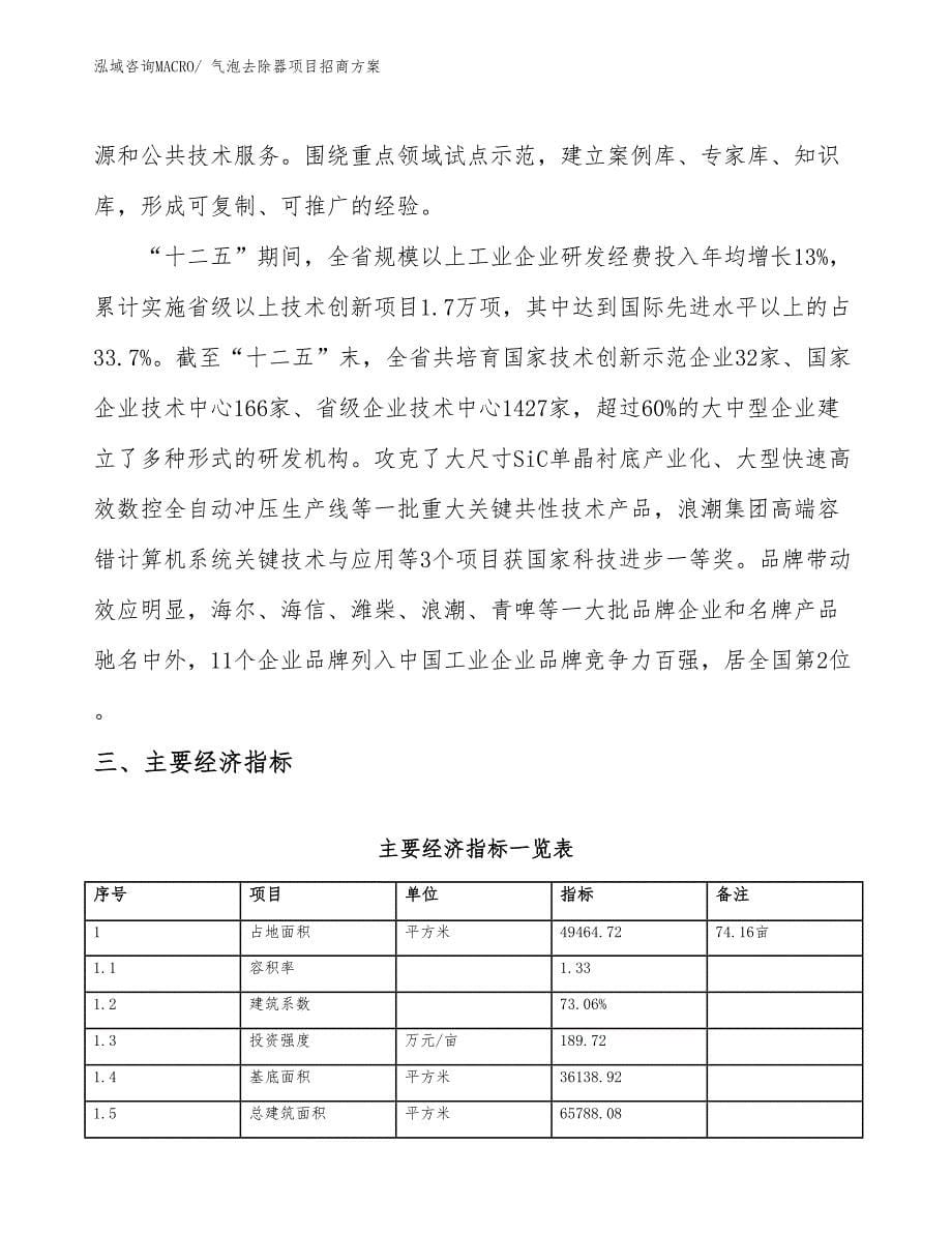 xxx高新技术产业开发区气泡去除器项目招商_第5页