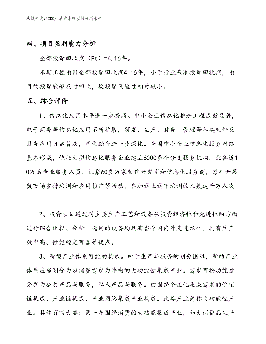 消防水带项目分析报告_第4页