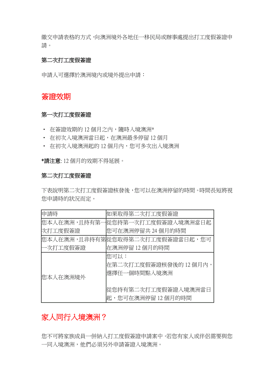 澳洲打工度假签证申请须知_第2页