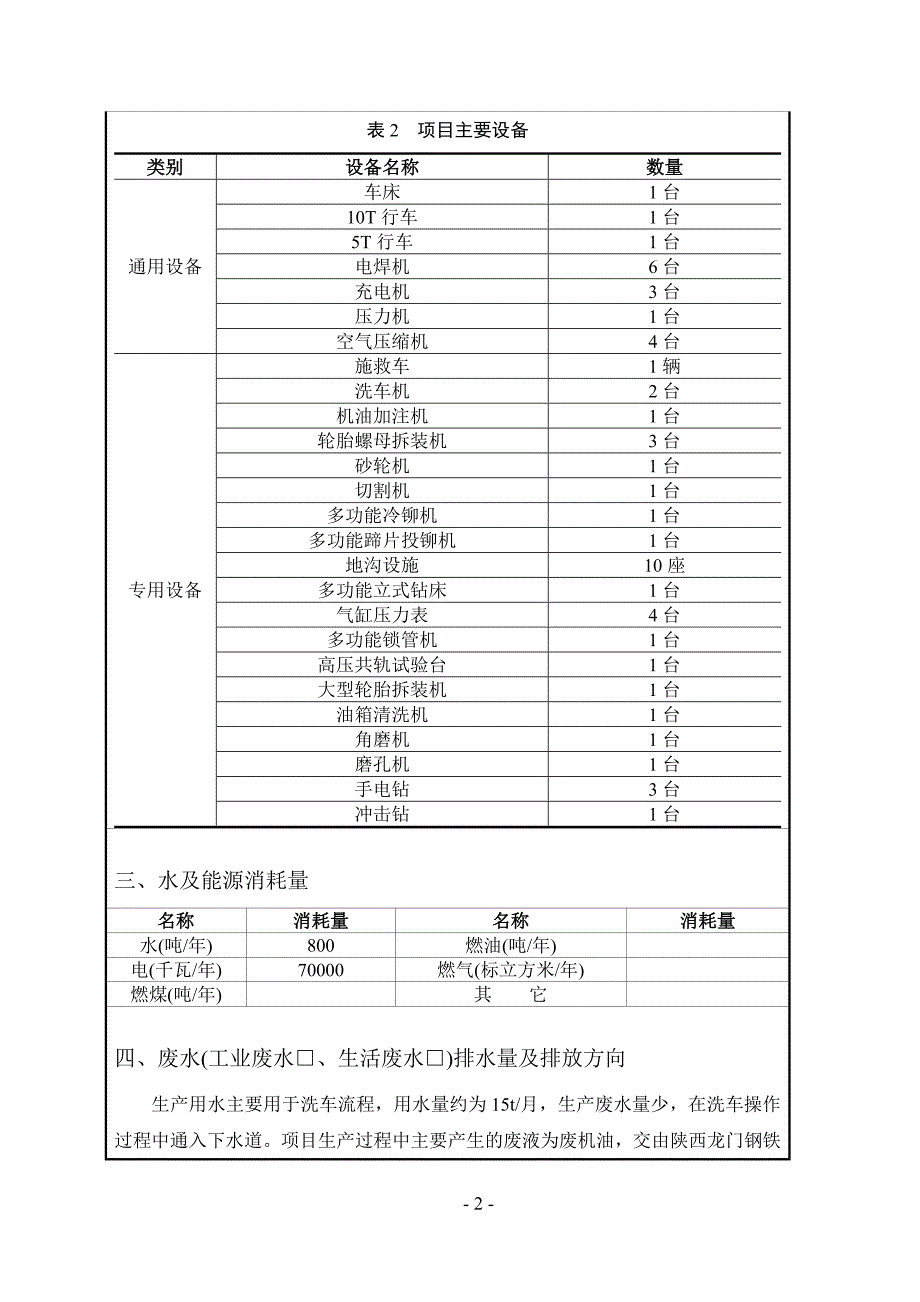 汽车修配厂环境影响登记表_第3页