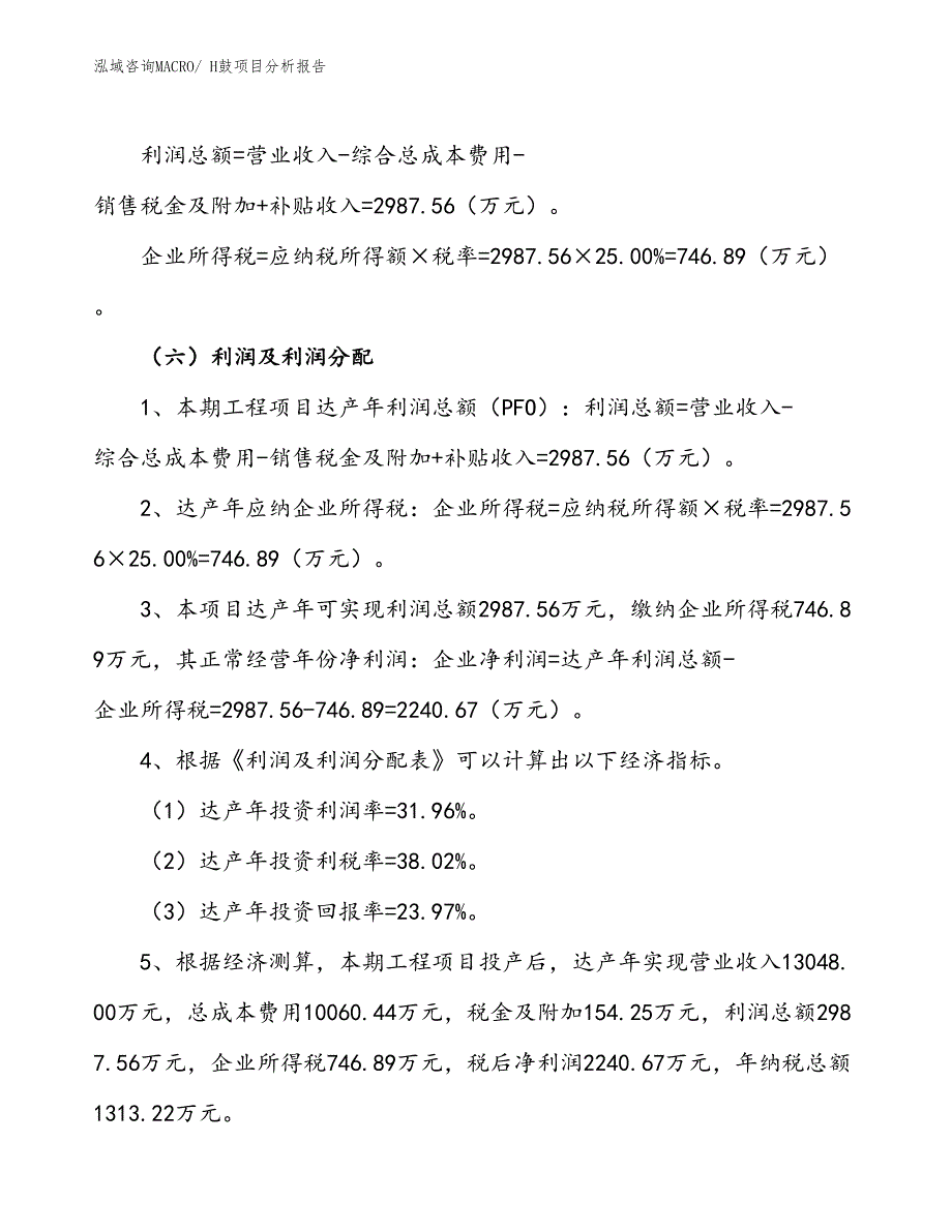 H鼓项目分析报告_第3页