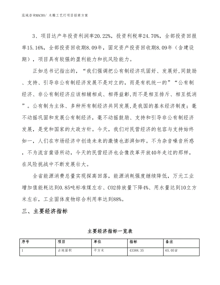 xxx经济示范中心木雕工艺灯项目招商方案_第4页